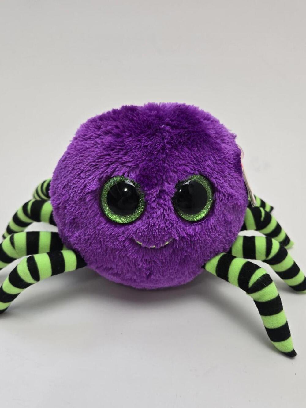 TY Beanie Boo “Crawly” the Purple Spider (6 inch)